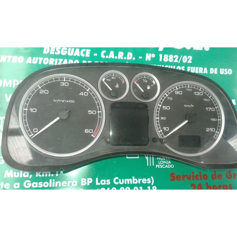 Recambio de cuadro instrumentos para peugeot 307 break / sw (s1) sw referencia OEM IAM 9651299680 21674881-4 SAGEM