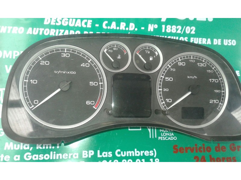 Recambio de cuadro instrumentos para peugeot 307 break / sw (s1) sw referencia OEM IAM 9651299680 21674881-4 SAGEM