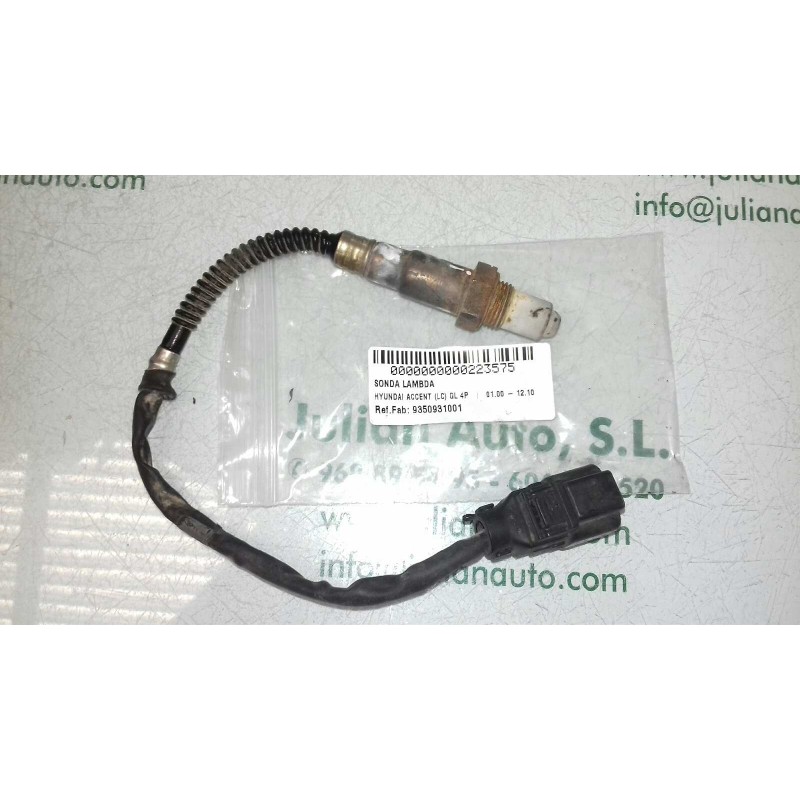 Recambio de sonda lambda para hyundai accent (lc) gl 4p referencia OEM IAM 9350931001 3921022610 KEFICO