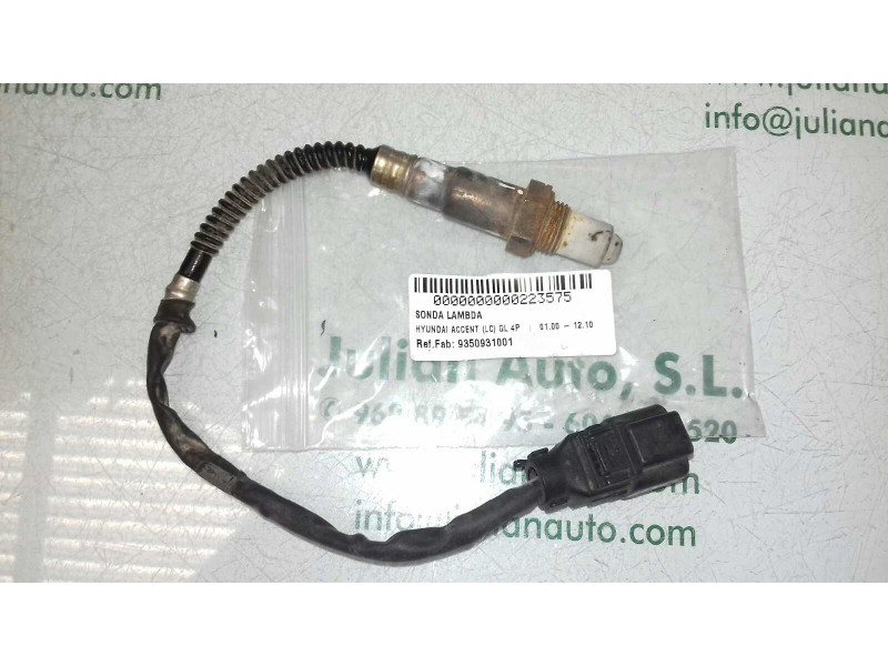 Recambio de sonda lambda para hyundai accent (lc) gl 4p referencia OEM IAM 9350931001 3921022610 KEFICO