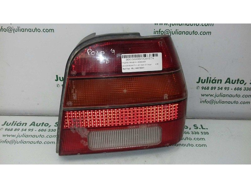 Recambio de piloto trasero derecho para volkswagen polo (801/803) gt coupe referencia OEM IAM 9EL144376041  