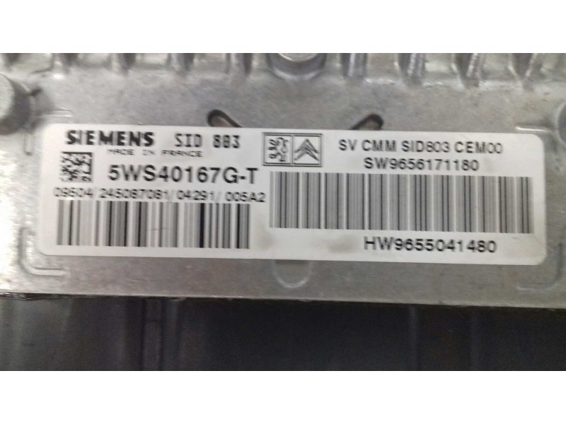 Recambio de centralita motor uce para peugeot 407 sw sport referencia OEM IAM SW9656171180 5WS40167GT HW9655041480