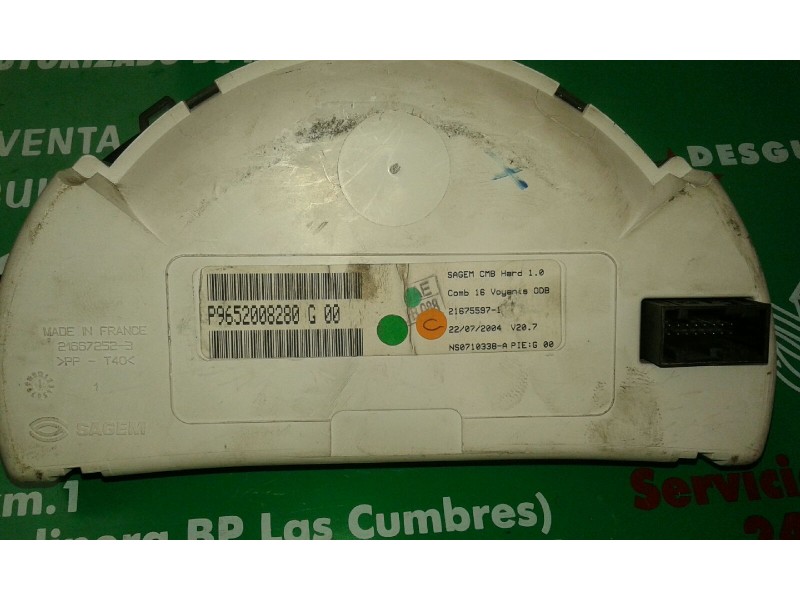 Recambio de cuadro instrumentos para citroen c3 1.4 hdi magic referencia OEM IAM 9652008280 21675597-1 NS0710338-A