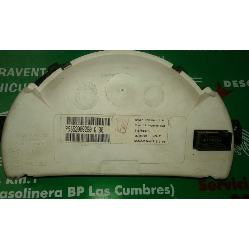 Recambio de cuadro instrumentos para citroen c3 1.4 hdi exclusive referencia OEM IAM 9652008280 21675597-1 NS043052-C
