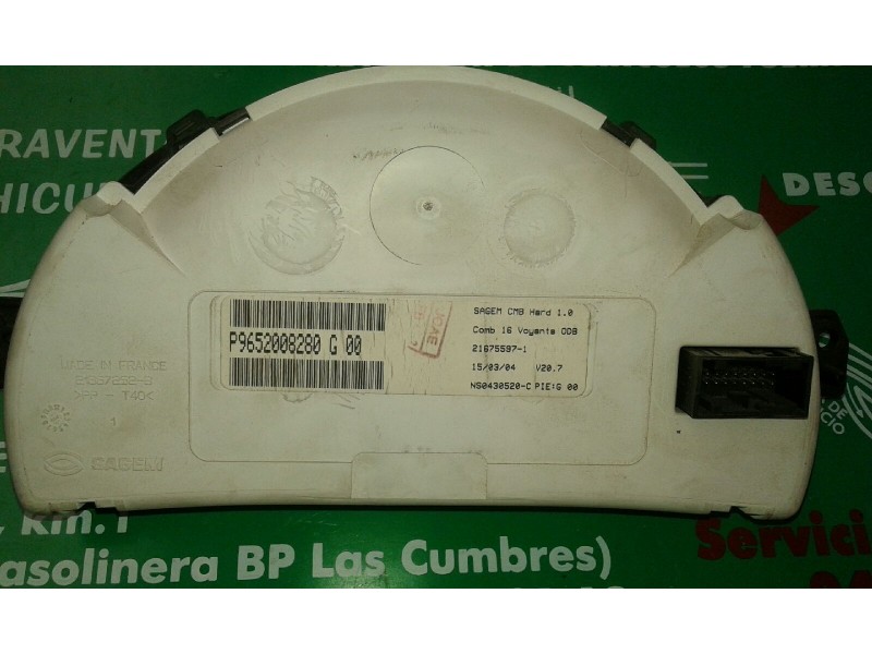 Recambio de cuadro instrumentos para citroen c3 1.4 hdi exclusive referencia OEM IAM 9652008280 21675597-1 NS043052-C