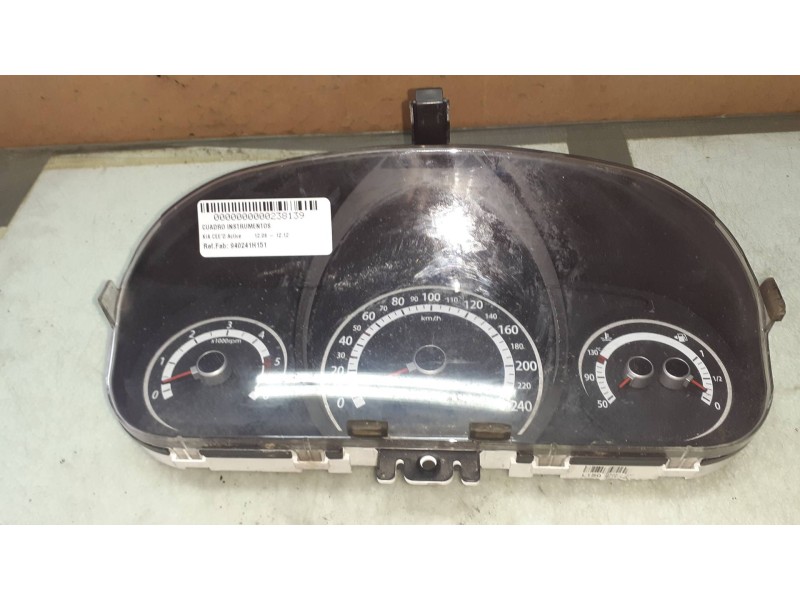 Recambio de cuadro instrumentos para kia cee´d active referencia OEM IAM 940241H151 9L15586 