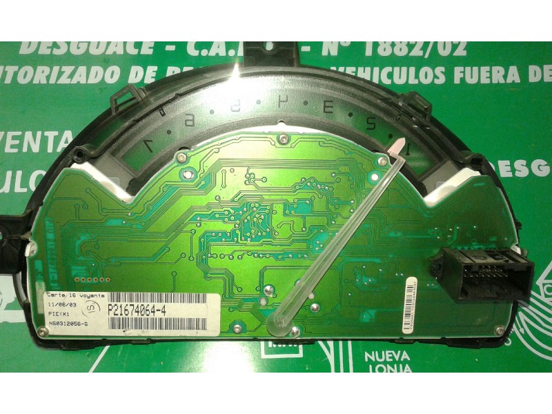 Recambio de cuadro instrumentos para citroen c3 1.4 hdi premier referencia OEM IAM 21674064  NS0312056-G