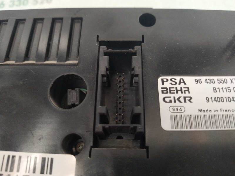 Recambio de mando climatizador para peugeot 206 berlina xn referencia OEM IAM 96430550XT B111501 9140010483