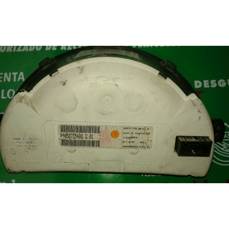 Recambio de cuadro instrumentos para citroen c3 1.4 hdi cool referencia OEM IAM 9650735480 21674068-6 NS0439839-B