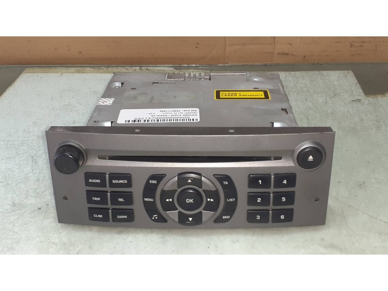 Recambio de sistema audio / radio cd para peugeot 407 st confort referencia OEM IAM 7645111392 815BP511156641707 BLAUPUNKT