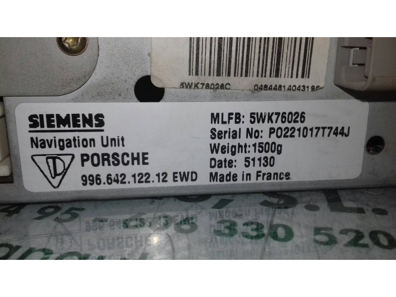 Recambio de sistema navegacion gps para porsche boxster (typ 986) básico referencia OEM IAM 99664212212EWD P0221017T744J 