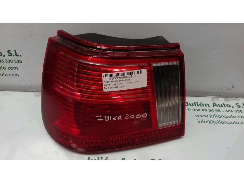Recambio de piloto trasero izquierdo para seat ibiza (6k1) select referencia OEM IAM 6K6945095J  EXT-ALETA