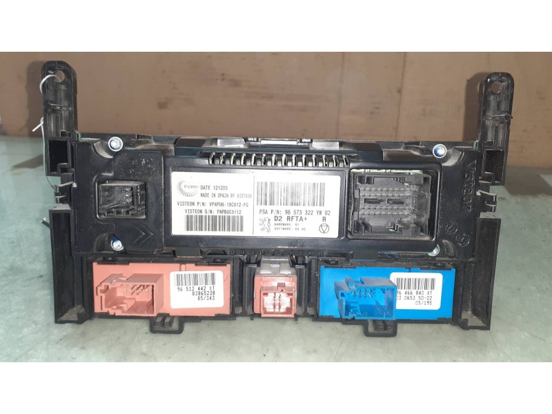 Recambio de mando climatizador para peugeot 407 st confort referencia OEM IAM 96573322YW02  VISTEON