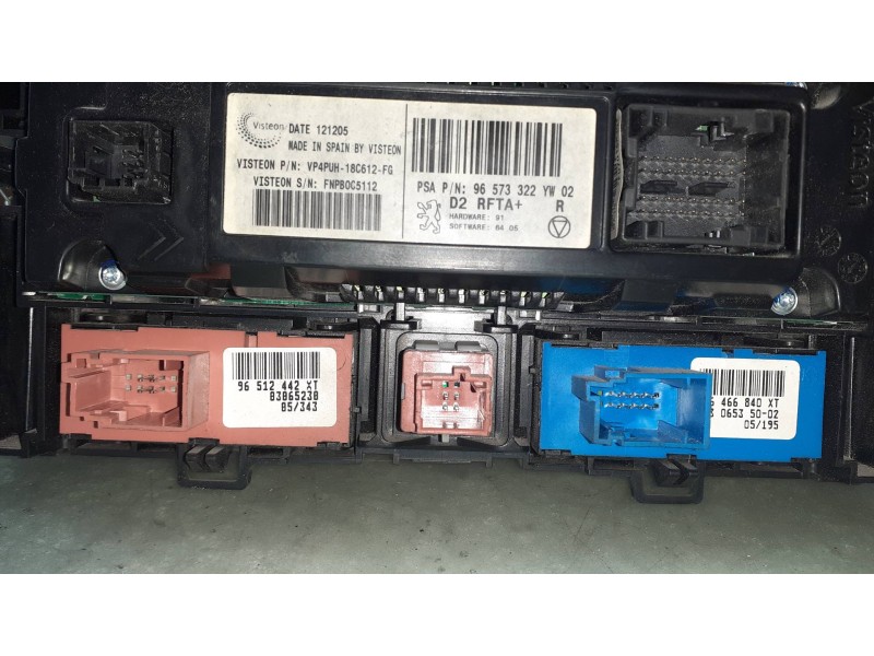 Recambio de mando climatizador para peugeot 407 st confort referencia OEM IAM 96573322YW02  VISTEON