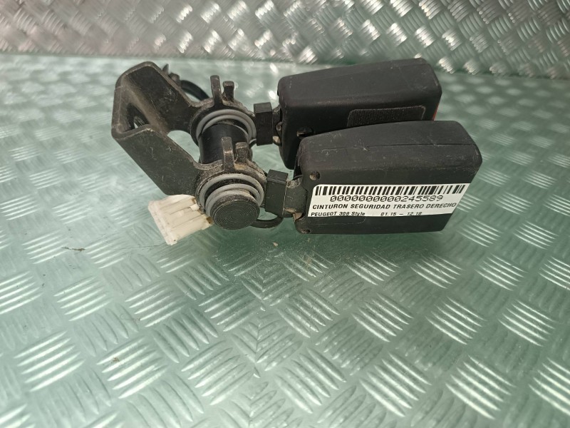 Recambio de cinturon seguridad trasero derecho para peugeot 308 style referencia OEM IAM 98063975XX 34167422E ANCLAJE CINTURON