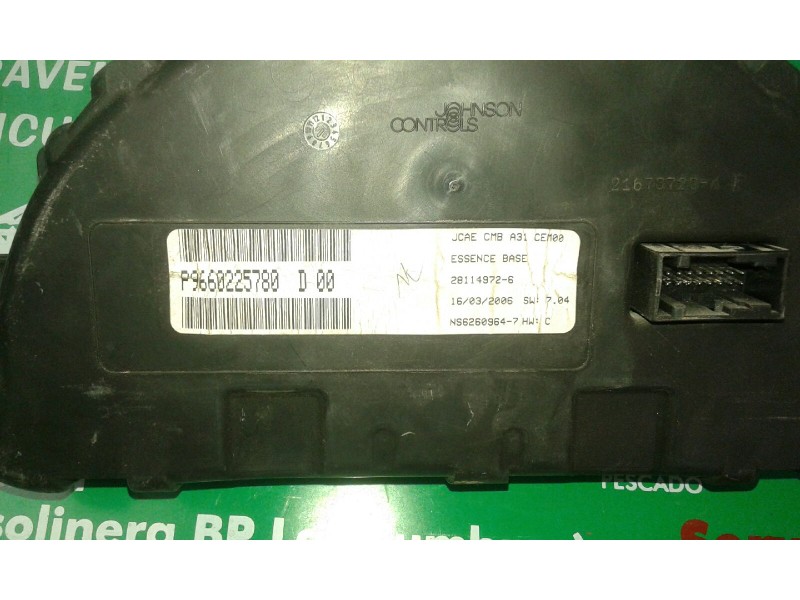 Recambio de cuadro instrumentos para citroen c2 furio referencia OEM IAM 9660225780 28114972-6 NS6260964-7