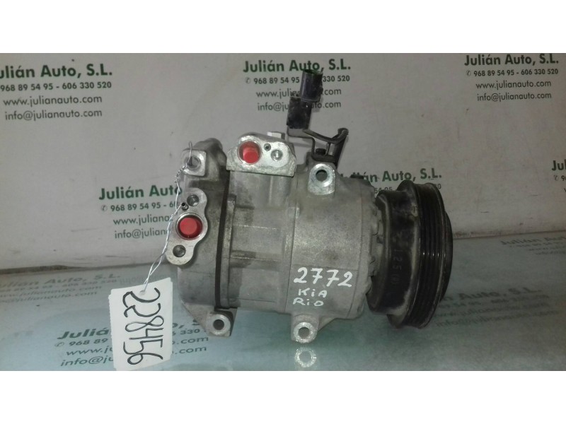 Recambio de compresor aire acondicionado para kia rio 1.4 active referencia OEM IAM 1127024600 6SBU16 6F0710406
