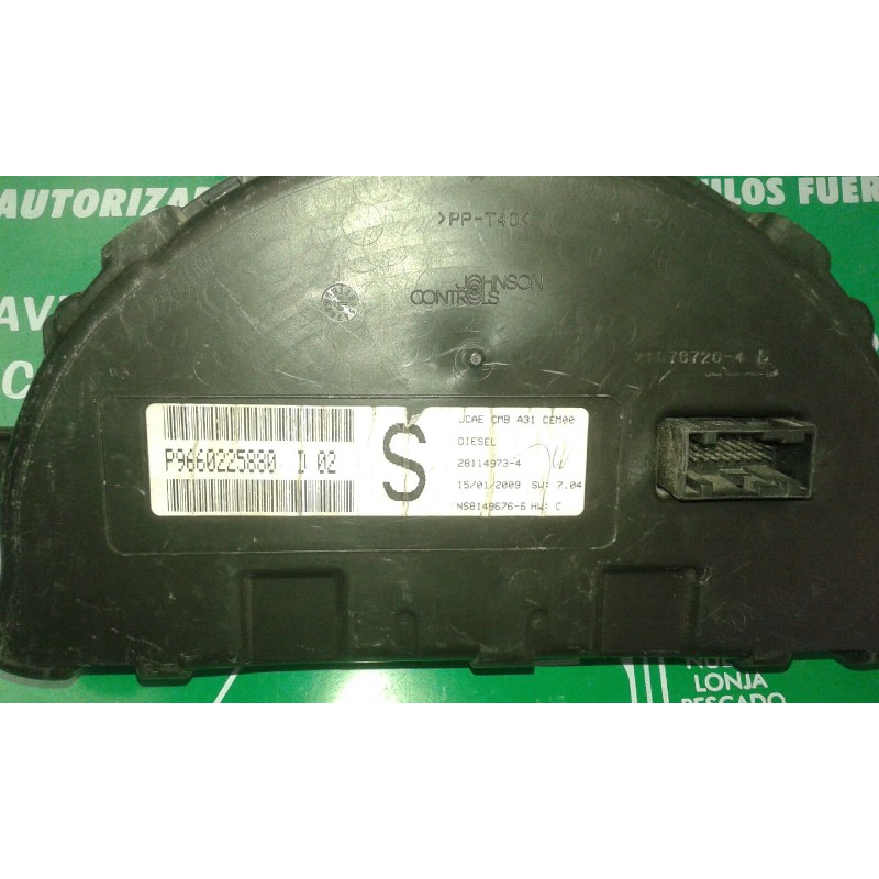 Recambio de cuadro instrumentos para citroen c3 1.4 hdi audace referencia OEM IAM P9660225880 28114973-4 NS8149676-6