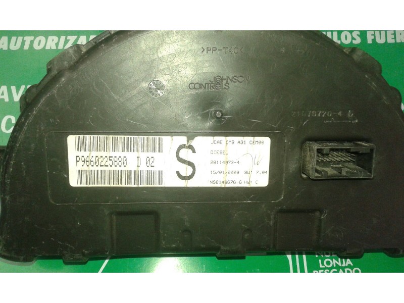 Recambio de cuadro instrumentos para citroen c3 1.4 hdi audace referencia OEM IAM P9660225880 28114973-4 NS8149676-6