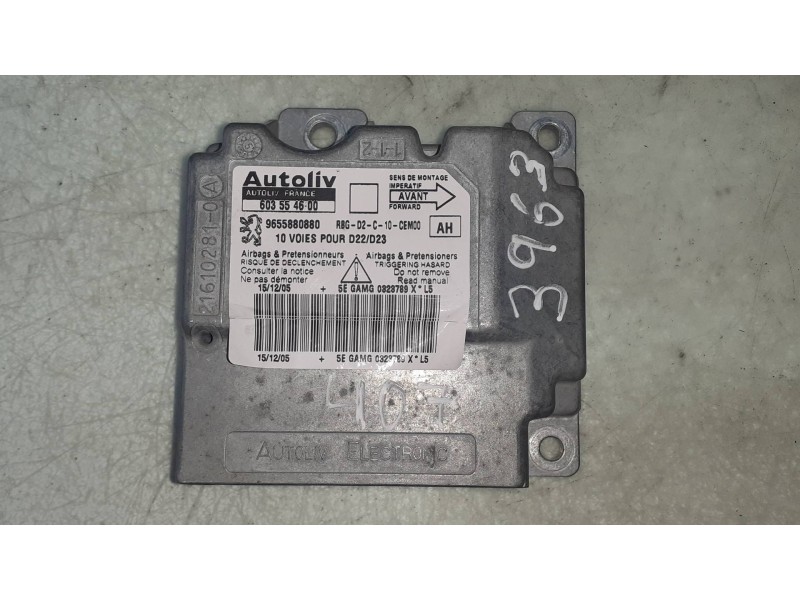 Recambio de centralita airbag para peugeot 407 st confort referencia OEM IAM 9655880880 216102810 AUTOLIV