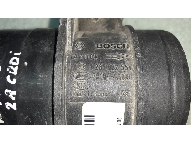 Recambio de caudalimetro para kia carnival ii 2.9 cdri ex referencia OEM IAM 0281002554 281644A000 BOSCH