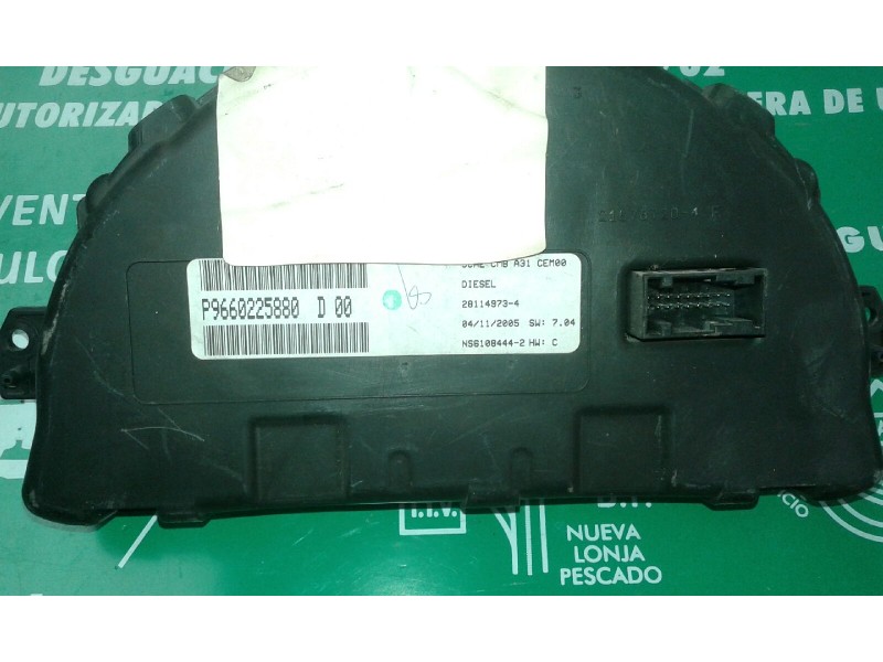 Recambio de cuadro instrumentos para citroen c2 furio referencia OEM IAM 9660225880 28114973-4 NS6108444-2