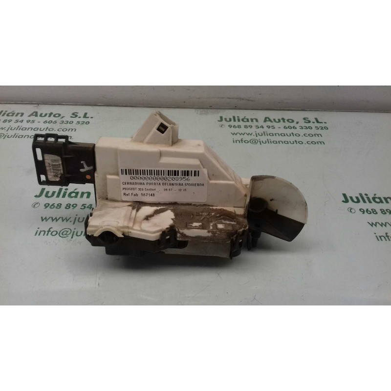 Recambio de cerradura puerta delantera izquierda para peugeot 308 confort referencia OEM IAM 567148 A01514 6 PINES