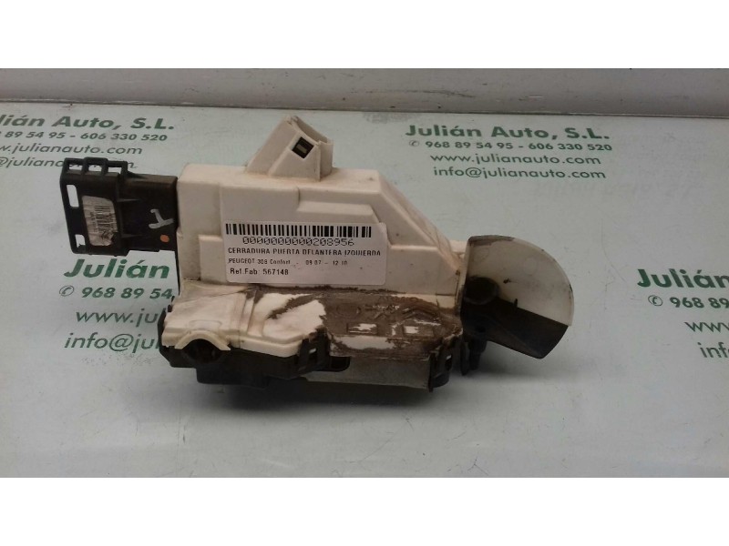 Recambio de cerradura puerta delantera izquierda para peugeot 308 confort referencia OEM IAM 567148 A01514 6 PINES