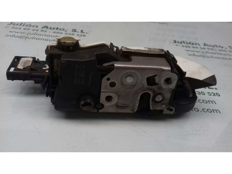 Recambio de cerradura puerta delantera izquierda para peugeot 308 confort referencia OEM IAM 567148 A01514 6 PINES