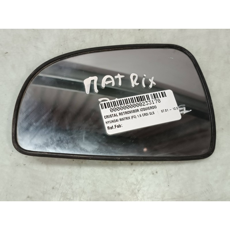 Recambio de cristal retrovisor izquierdo para hyundai matrix (fc) 1.5 crdi gls referencia OEM IAM   