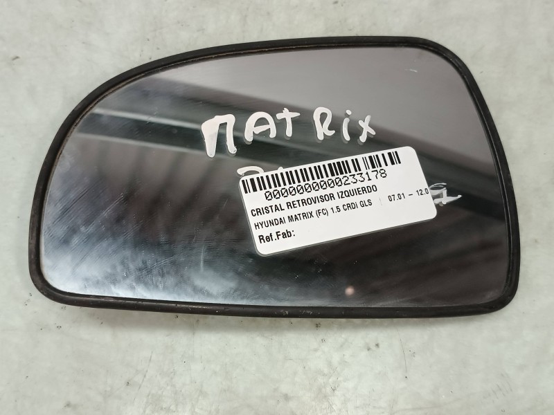Recambio de cristal retrovisor izquierdo para hyundai matrix (fc) 1.5 crdi gls referencia OEM IAM   