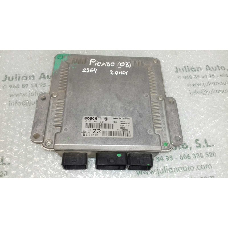 Recambio de centralita motor uce para citroen xsara picasso 2.0 hdi exclusive referencia OEM IAM 0281011521  