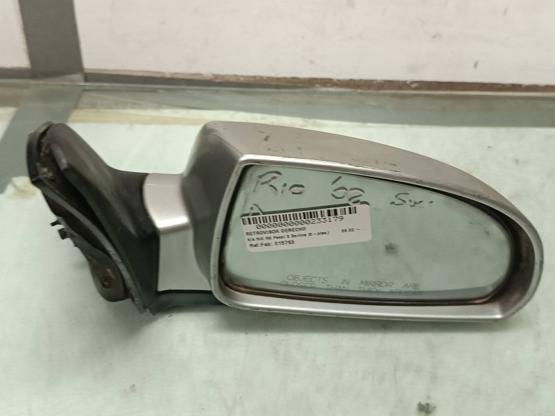 Recambio de retrovisor derecho para kia rio rs paket s berlina (5-ptas.) referencia OEM IAM 015763  ELECTRICO