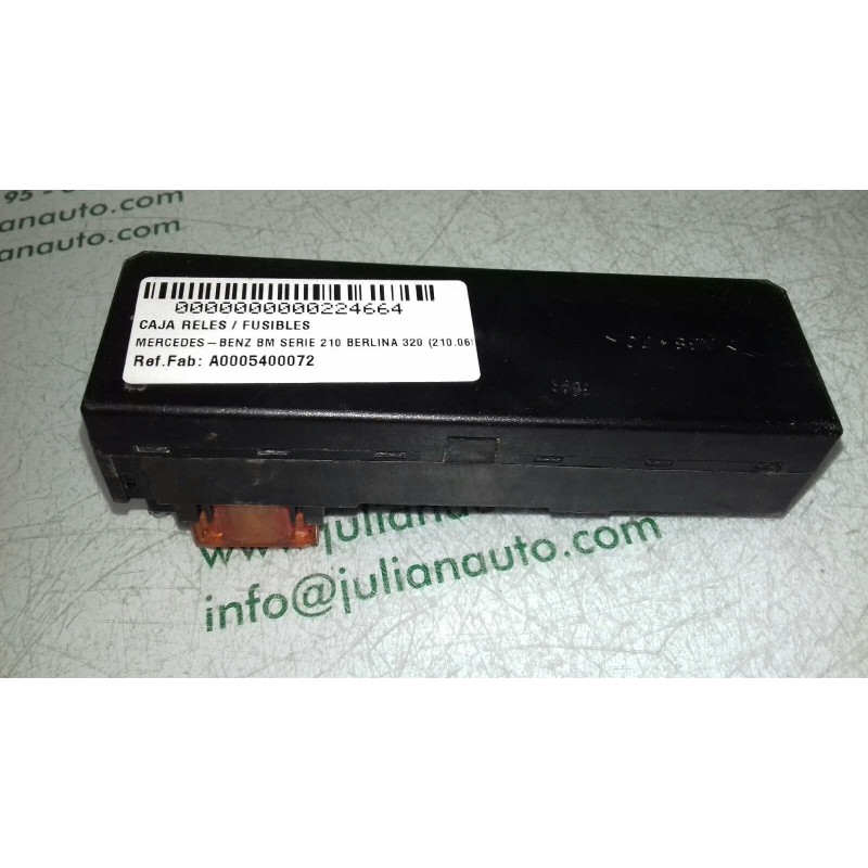 Recambio de caja reles / fusibles para mercedes-benz clase e (w210) berlina 320 (210.065) referencia OEM IAM A0005400072 0537610