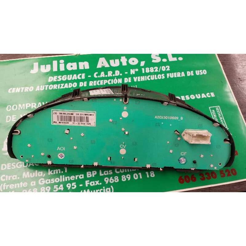 Recambio de cuadro instrumentos para peugeot 407 sw st confort pack referencia OEM IAM 9646283280 110.080.221/008 