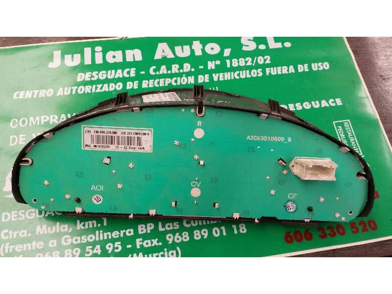 Recambio de cuadro instrumentos para peugeot 407 sw st confort pack referencia OEM IAM 9646283280 110.080.221/008 