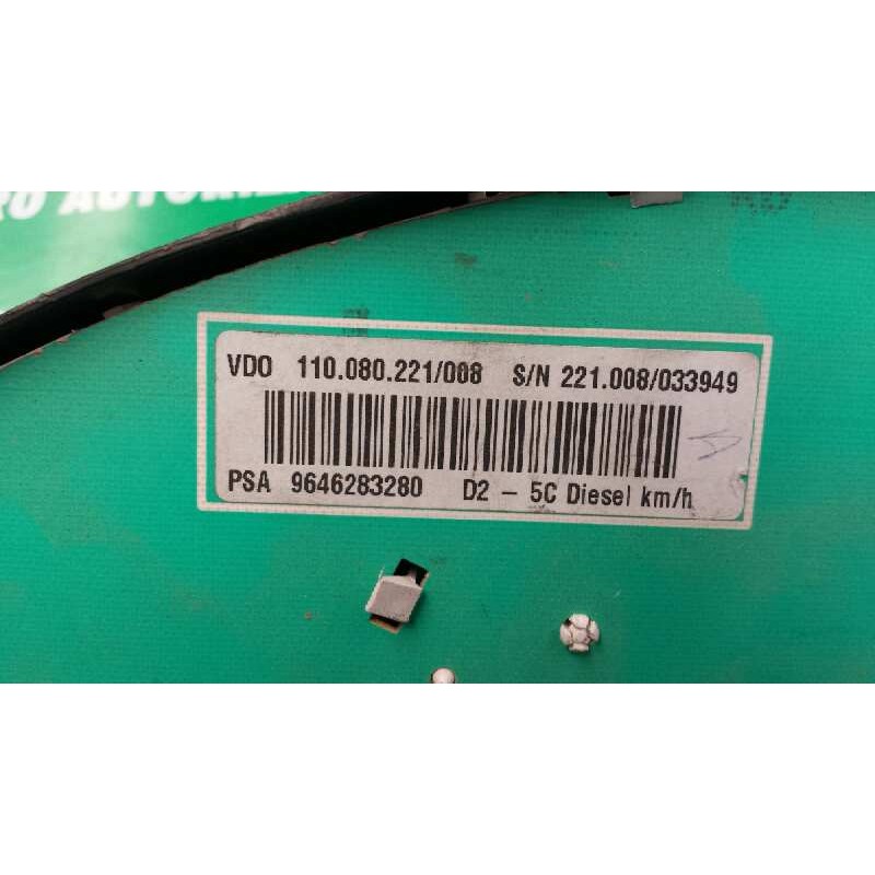 Recambio de cuadro instrumentos para peugeot 407 sw st confort pack referencia OEM IAM 9646283280 110.080.221/008 