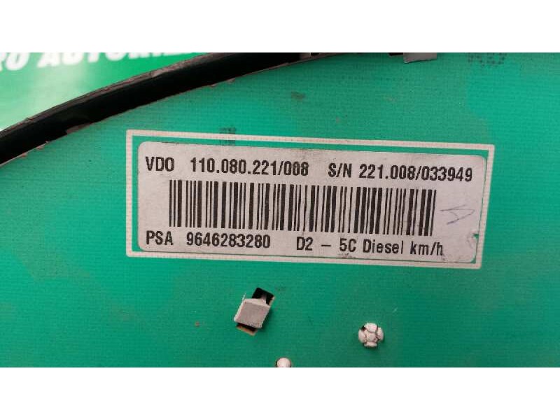 Recambio de cuadro instrumentos para peugeot 407 sw st confort pack referencia OEM IAM 9646283280 110.080.221/008 