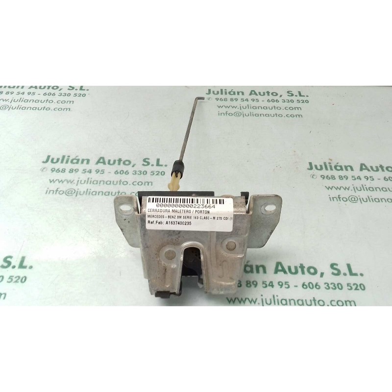 Recambio de cerradura maletero / porton para mercedes-benz clase m (w163) 270 cdi (163.113) referencia OEM IAM A1637400235  