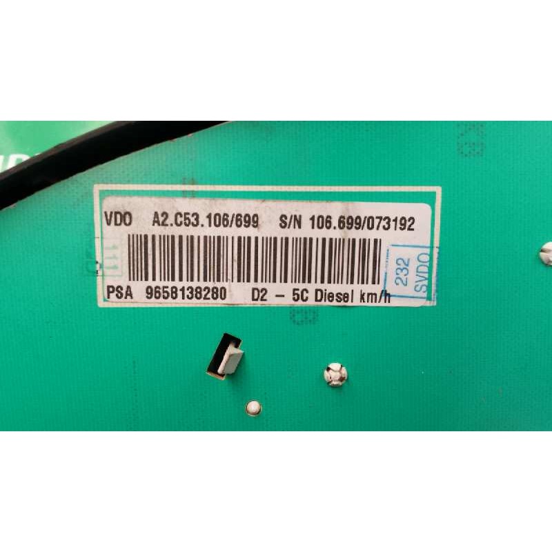 Recambio de cuadro instrumentos para peugeot 407 sw st confort referencia OEM IAM 9658138280 A2.C53.106/699 