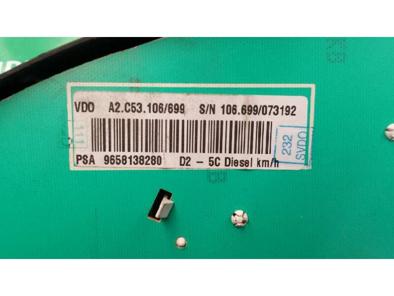 Recambio de cuadro instrumentos para peugeot 407 sw st confort referencia OEM IAM 9658138280 A2.C53.106/699 