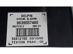 Recambio de modulo electronico para peugeot 407 st confort referencia OEM IAM 9639557480 SIRENA DE ALARMA DELPHI 2