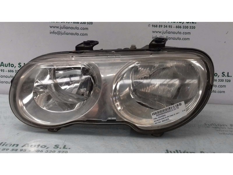Recambio de faro izquierdo para mg rover serie 25 (rf) classic (5-ptas.) referencia OEM IAM 89004670 XBC104970 VALEO