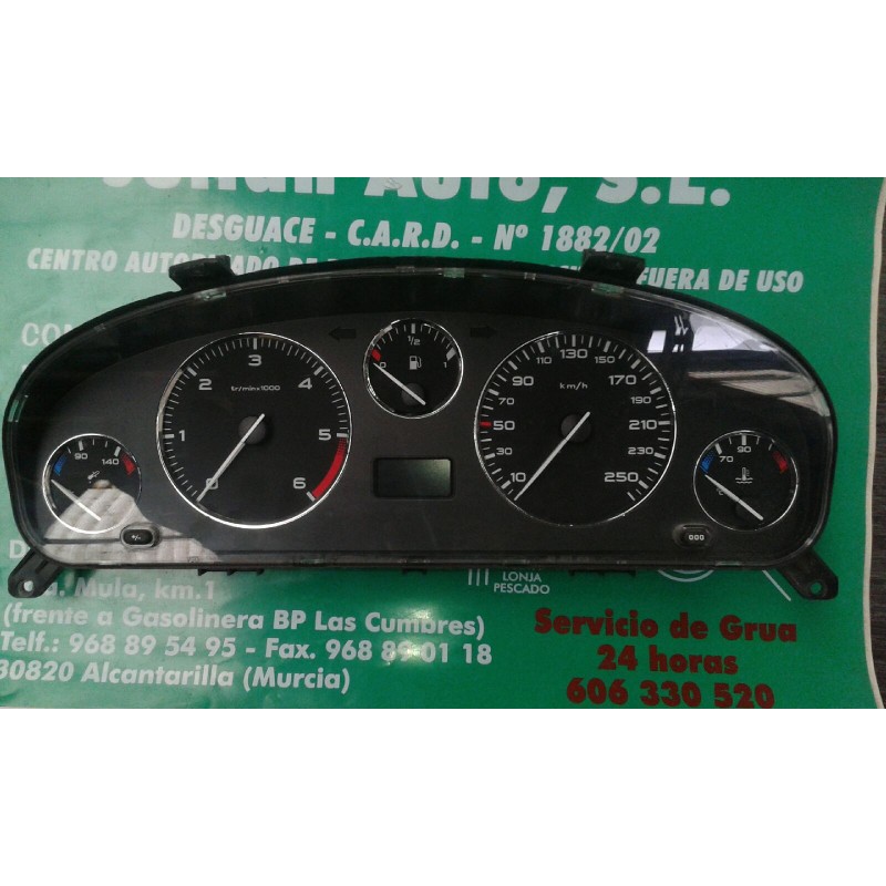 Recambio de cuadro instrumentos para peugeot 406 berlina (s1/s2) stdt pack sport referencia OEM IAM 9644231380 198693 