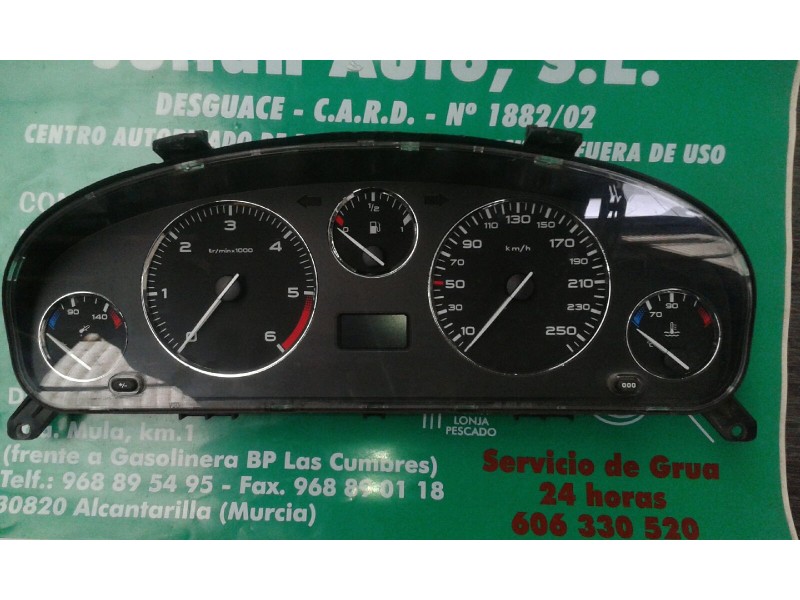 Recambio de cuadro instrumentos para peugeot 406 berlina (s1/s2) stdt pack sport referencia OEM IAM 9644231380 198693  Recambio de cuadro instrumentos para peugeot 406 berlina (s1/s2) stdt pack sport referencia OEM IAM 9644231380 198693