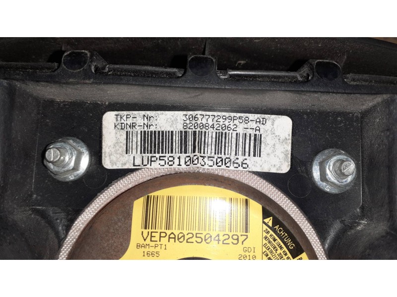 Recambio de airbag delantero izquierdo para dacia sandero stepway referencia OEM IAM 8200842062A 306777299P58AD 3064537