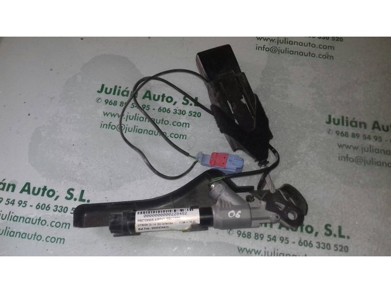 Recambio de pretensor airbag izquierdo para citroen c3 1.4 16v collection referencia OEM IAM 9640676877 33019289 