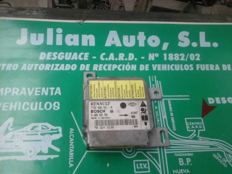 Recambio de centralita airbag para renault clio ii fase i (b/cbo) 1.9 d referencia OEM IAM 7700426752/B 0285001155 BOSCH