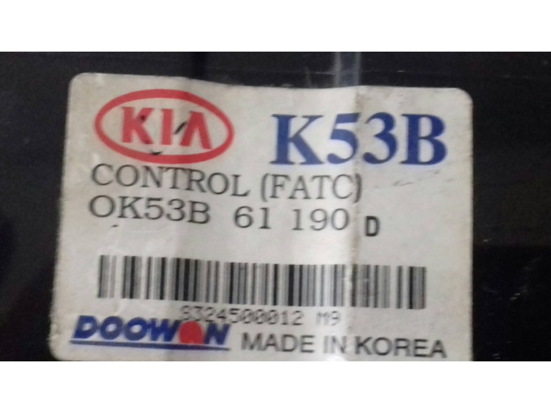 Recambio de mando calefaccion / aire acondicionado para kia carnival ii 2.9 cdri ex referencia OEM IAM 0K53B61190  