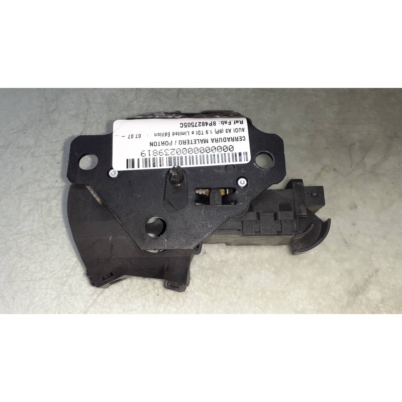 Recambio de cerradura maletero / porton para audi a3 (8p) 1.9 tdi e limited edition referencia OEM IAM 8P4827505C  CONECTOR 3 PI
